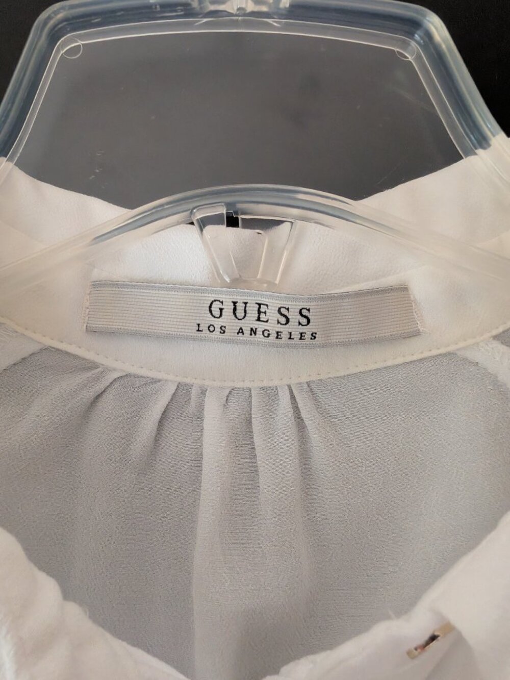 Simple White Translucent Shirt - Picture 6 of 9